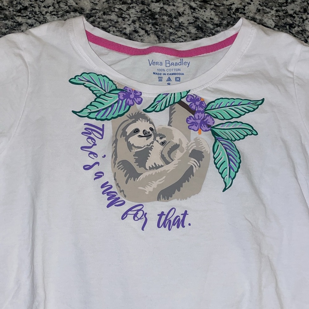 Vera Bradley sloth shirt